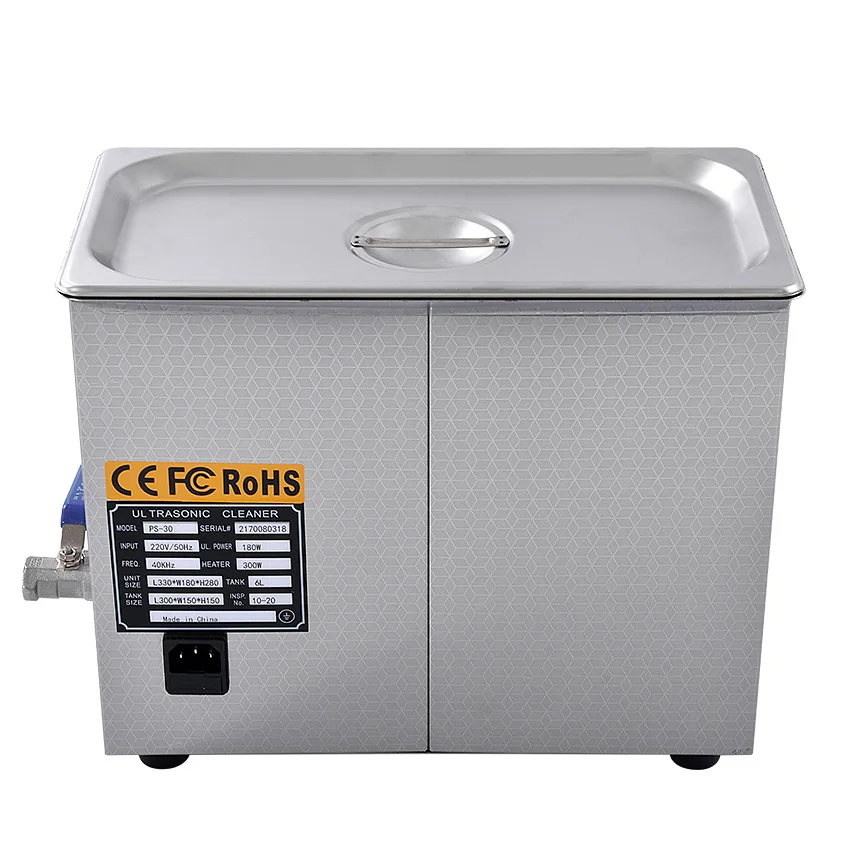Ультразвуковой очиститель AC110/220 v 180 W промышленный нагреватель 6L 40 кГц устройство