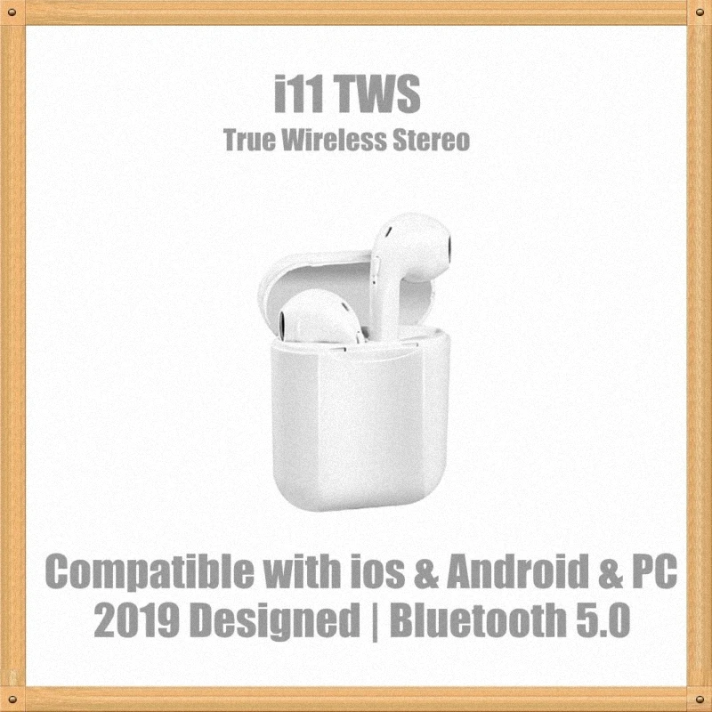 2019 новые I11 TWS беспроводные Bluetooth наушники Портативные для bluetooth гарнитуры IPhone X 8 7