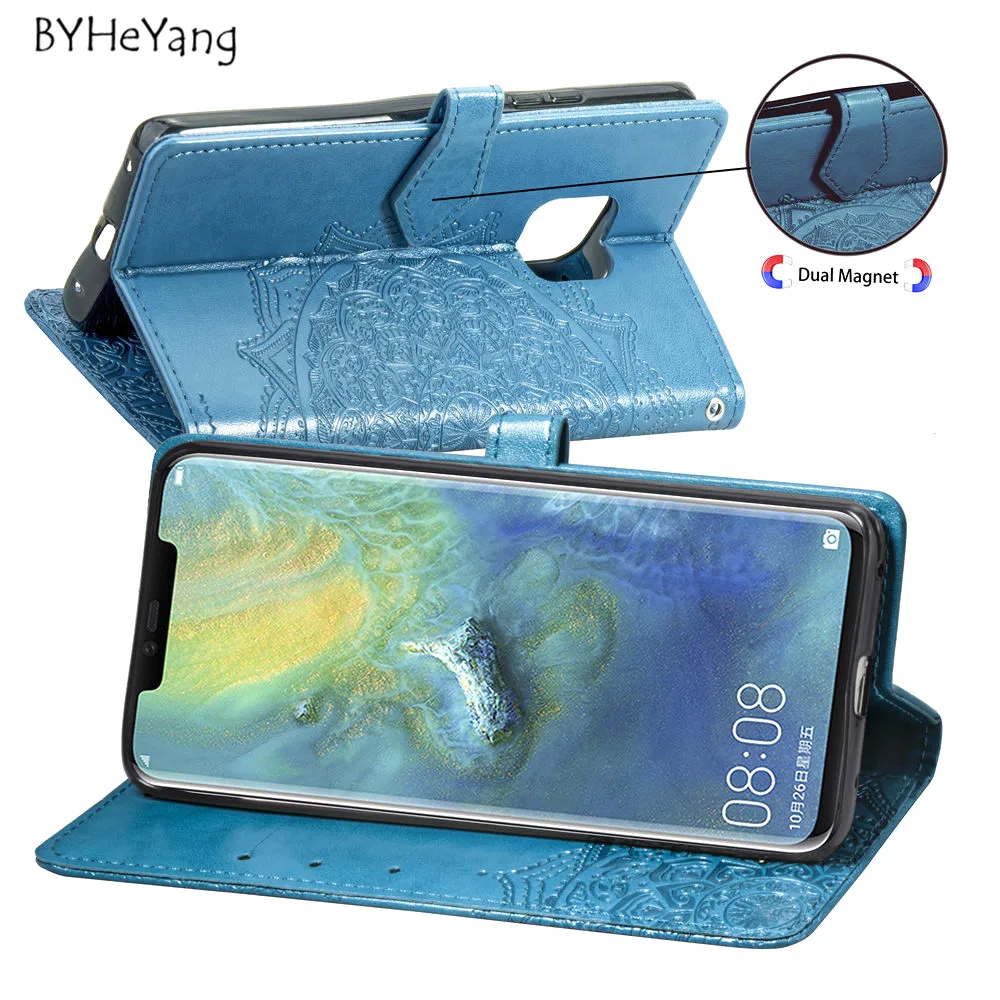 Для Huawei Mate 20 Pro чехол Capa Роскошный кожаный флип-кошелек с отделением для карт