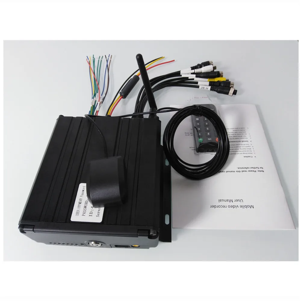 4 channel remote monitoring vehicle VCR GPS WiFi hard disk MDVR bus / truck using factory direct sales | Безопасность и защита