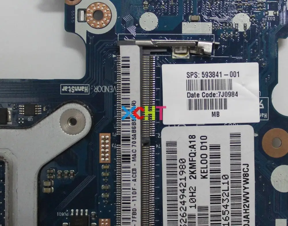 Для HP 6440B 6540B 593841-001 KEL00 LA-4891P 216-0749001 Материнская плата ноутбука протестирована и