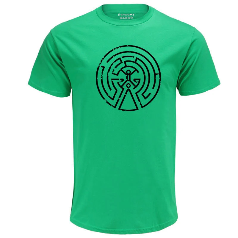 Eqmpowy westworld Maze мужские хлопковые футболки 2017 новое поступление короткий рукав