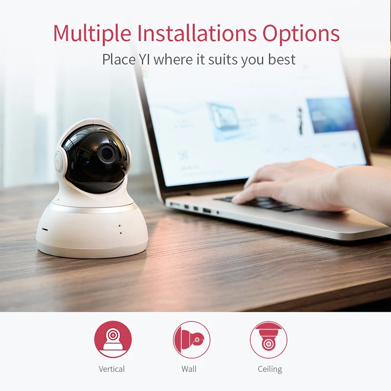 YI купол Камера 1080 P панорамирования/наклона/зум Беспроводной IP Видеоняни и