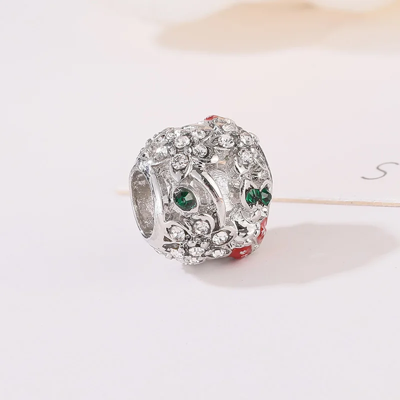 Новинка оригинальные бусины из сплава с эмалью божья коровка подвеска для