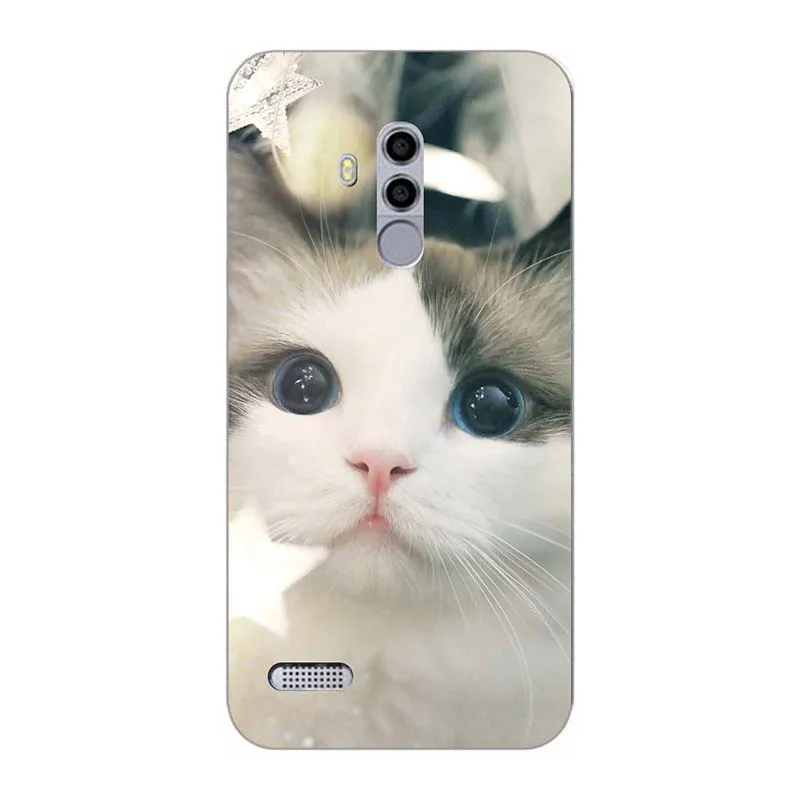 A293 Модный мягкий из высокотемпературного полиуретана чехол для телефона Leagoo T8S силиконовый чехол ТПУ задняя крышка для Coque Leagoo T8S кожаный чехол с цветочным принтом - Цвет: A293