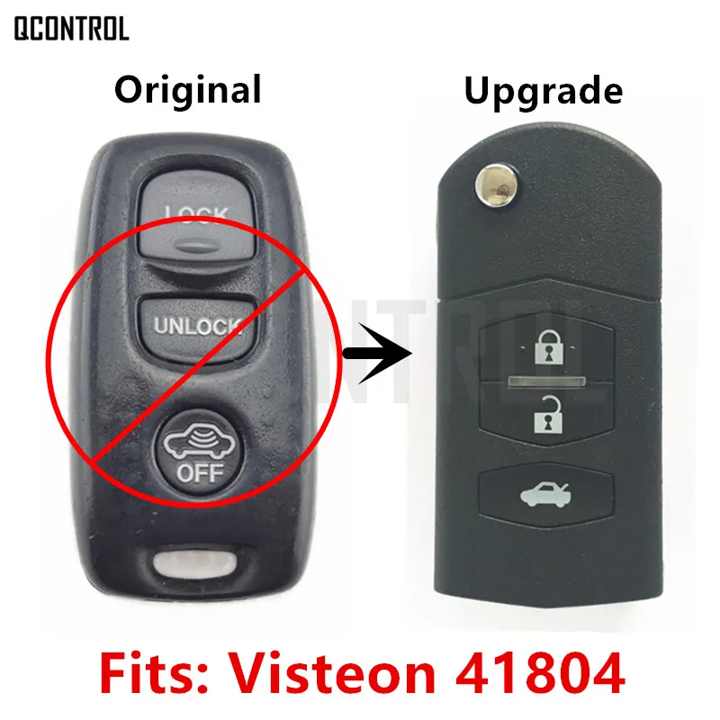 Улучшенный Автомобильный Дистанционный ключ QCONTROL подходит для MAZDA 41804 M2 Demio M3 Axela M5
