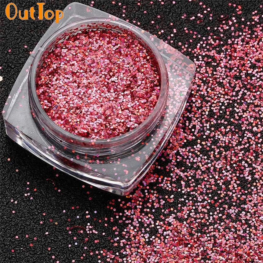 OutTop ColorWomen 1 5 г мини шестигранные блестки наконечники для украшения ногтей