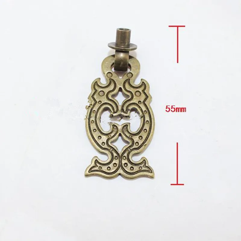 Латунный набор фурнитуры античный деревянный ящик защелка + Тяговая ручка петли