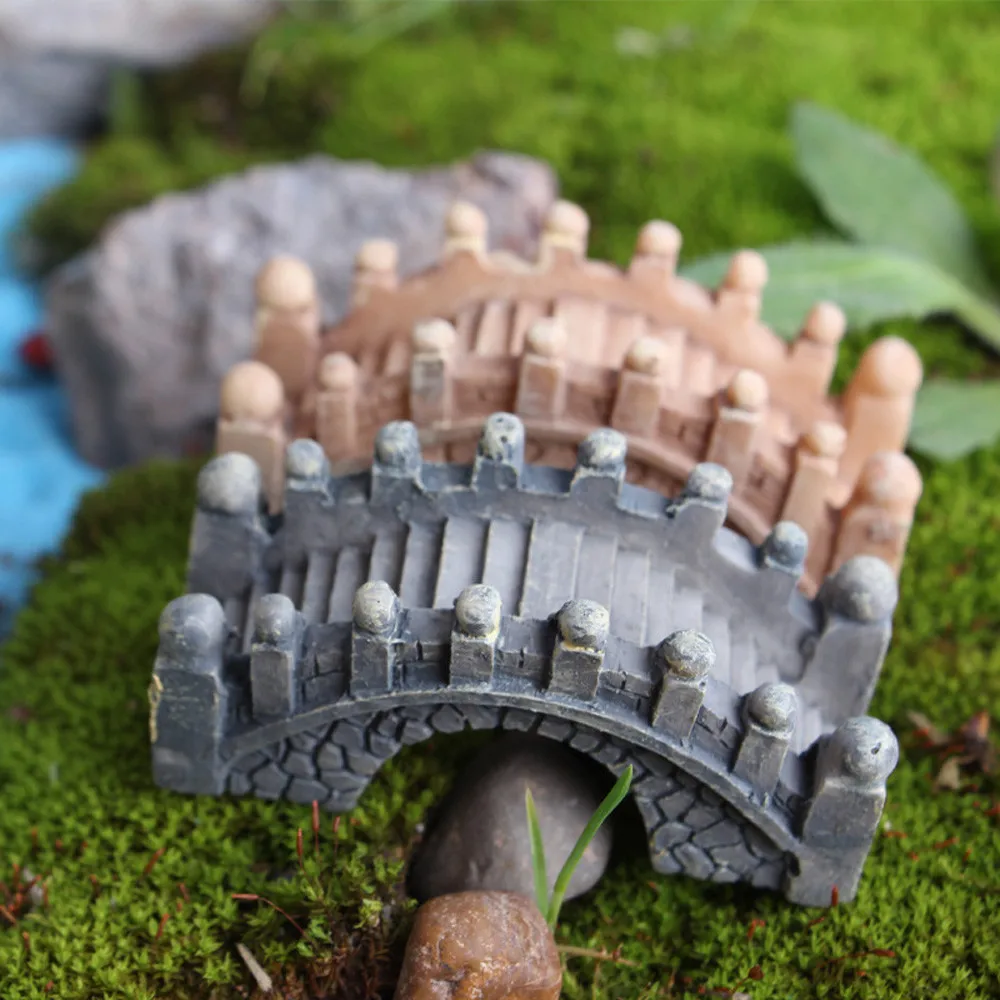

Mini Resin Bridge Resin Park Seat Bench Craft Fairy Tale Home Garden Decor Miniatures Micro Landscape Decoration Hot Sale #763