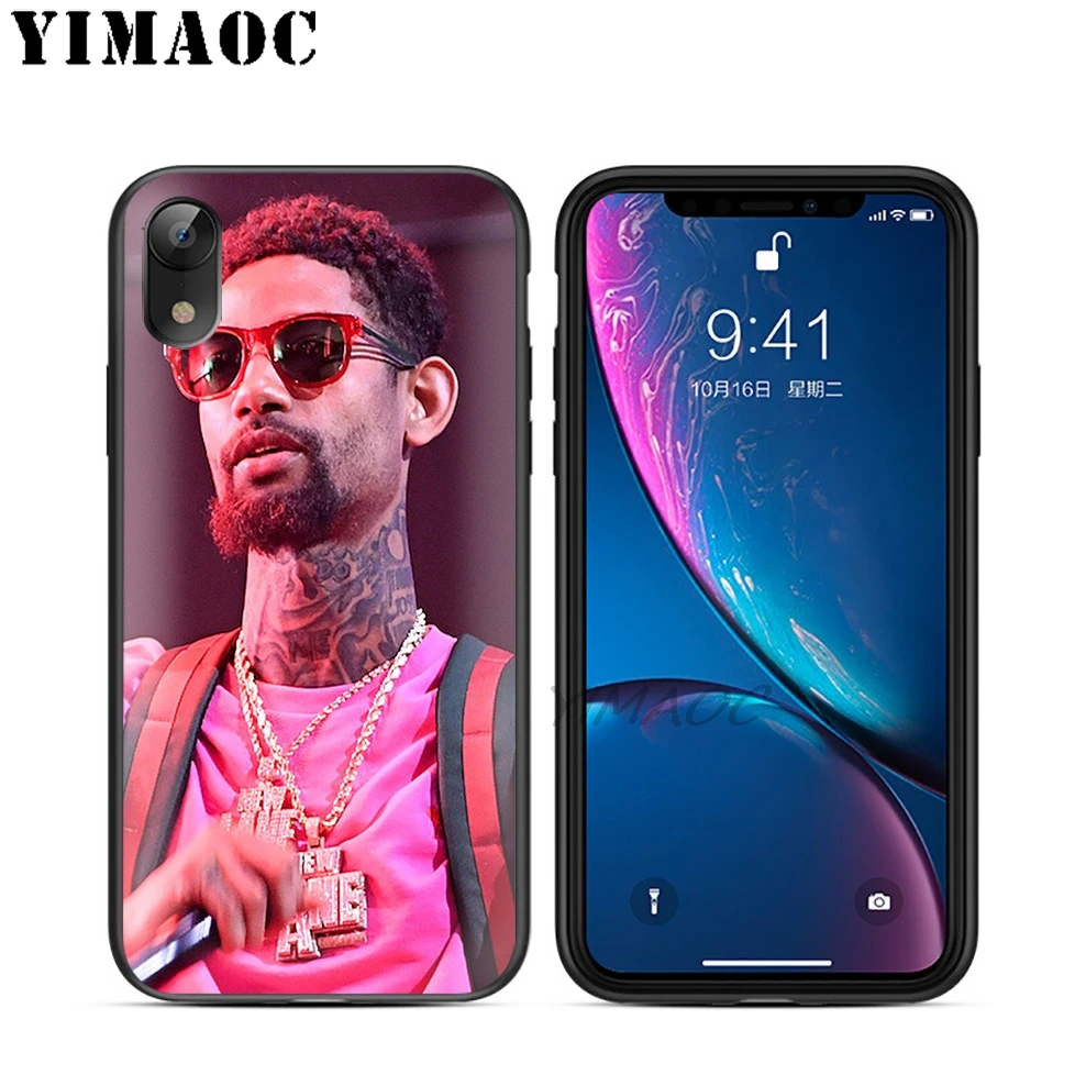 YIMAOC Pnb рок-рэпер Мягкий ТПУ Черный силиконовый чехол для iPhone X или 10 8 7 6 6S Plus 5 5S SE Xr Xs