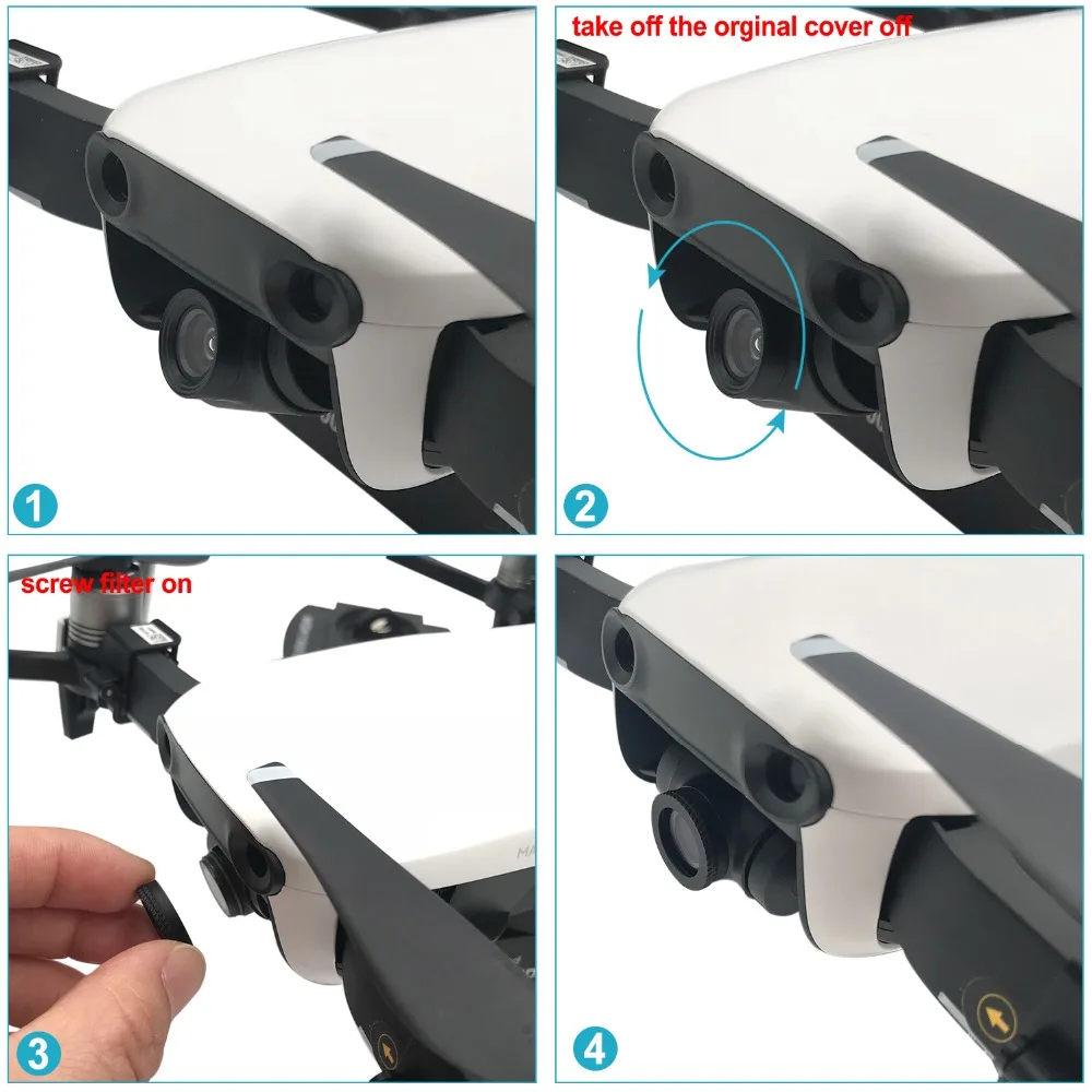 Neewer 3 шт. Pro Набор фильтров для объектива DJI Mavic Air (ND4/PL ND8/PL ND16/PL)|Фотофильтры