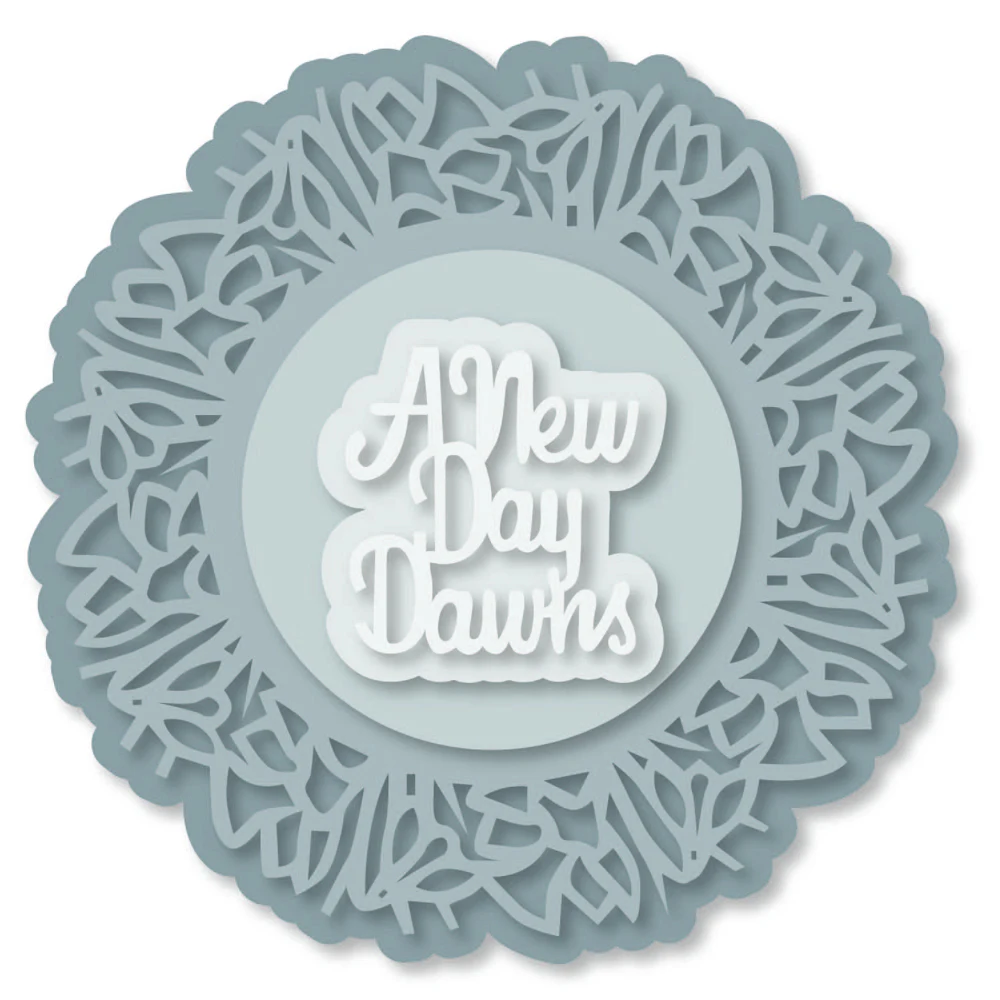 5 шт. круглая рамка с надписью металлические режущие штампы трафарет для DIY штамп