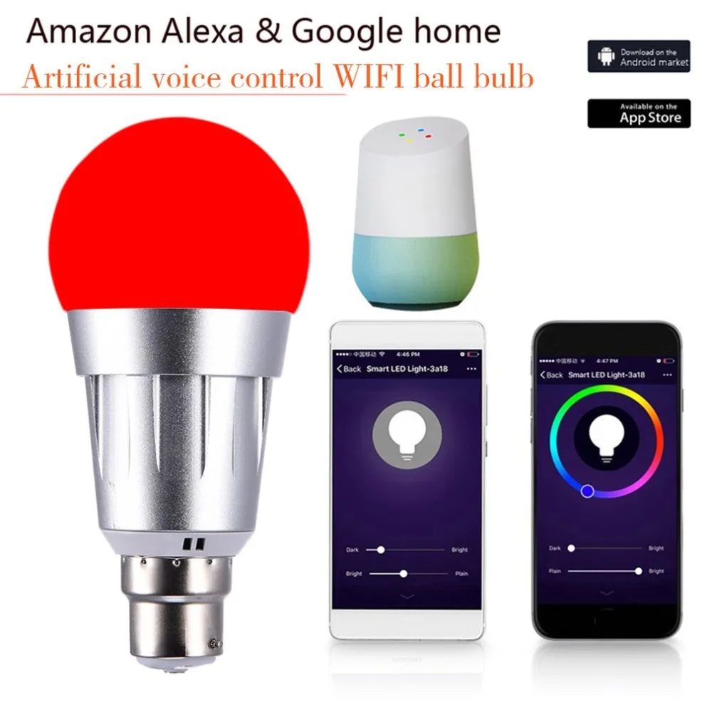 E27wifi Smart bulb LED dimming color RGBW EK0109501 daily supplies health and beauty personal care products | Лампы и освещение