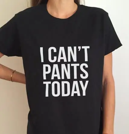 

Женская хлопковая футболка с надписью «i can Not»