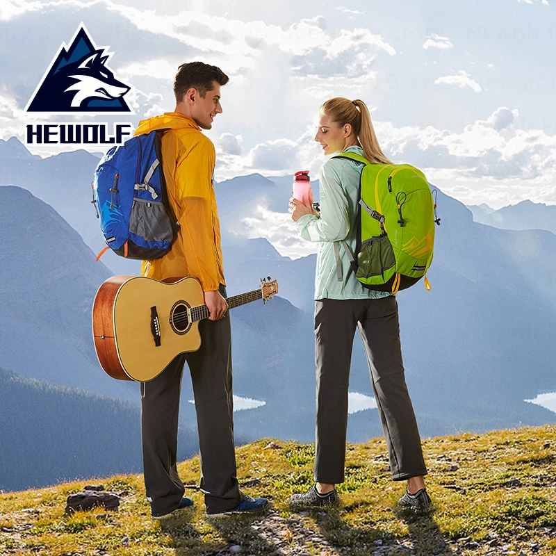 

Hewolf 30L Outdoor Sports Bag Portable Ultralight 0.55KG Climbing Bags Waterproof Breathable Travel Backpack Sport Leisure Bag