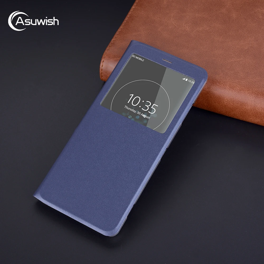 Кожаный чехол бумажник с откидной крышкой для Sony Xperia XZ Premium XZ2 Compact XZ3 XZP F8331 H8216 G8141