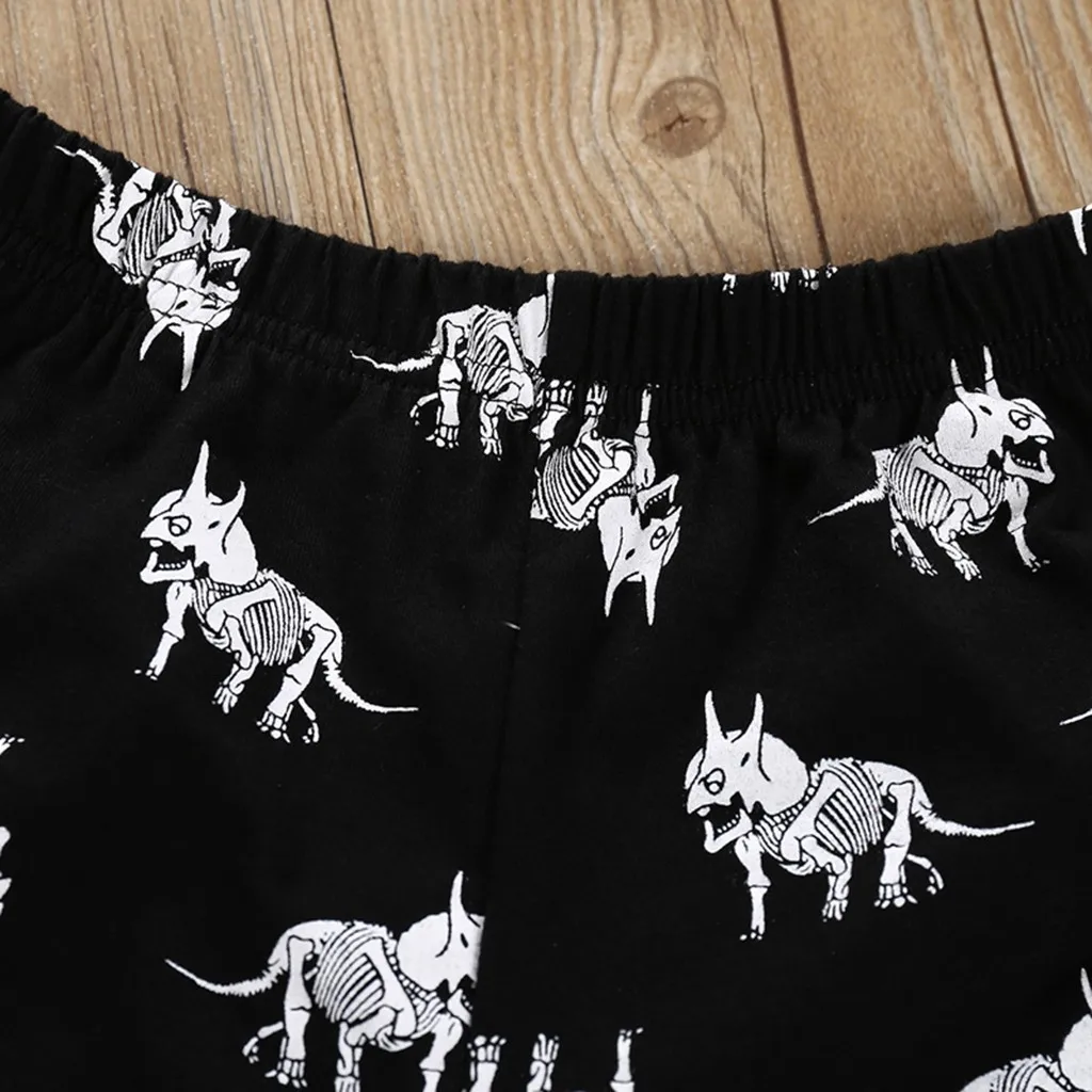 Cartoon Dinosaur Kids Boys Clothes 2019 Print Tops T-shirt+Shorts Children Clothing Boy Set 1 2 3 4 5 6 7 Years |