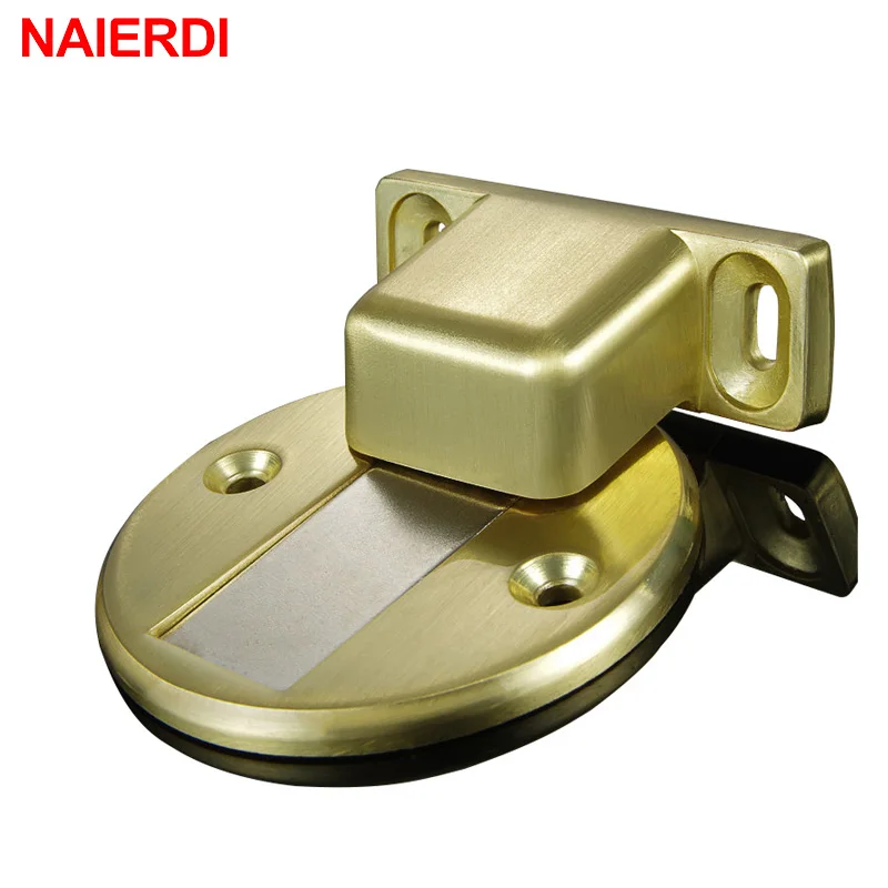 Магнитный дверной держатель NAIERDI из сплава цинка для крепления на пол|magnetic door