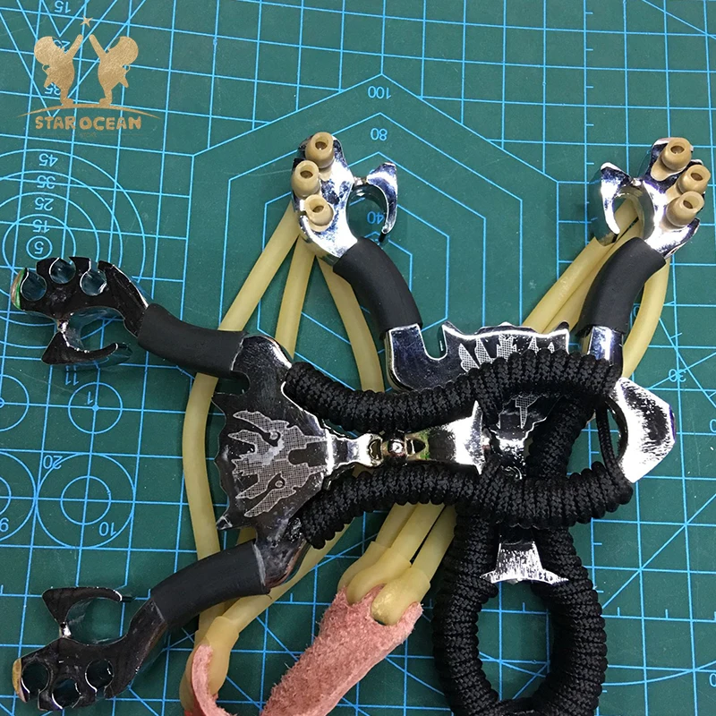 Hunting Slingshot With Rubber Band High DensityCatapult Professional Tactical Pocket Sling Shot Outdoor Camping Fishing