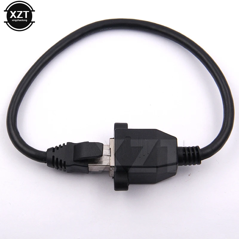 Высококачественный 8 контактный кабель RJ45 штекер гнездо крепление на панель Ethernet