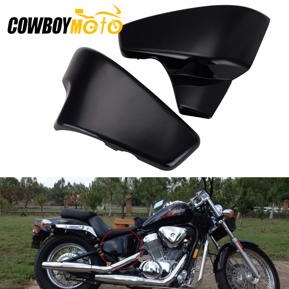 

Motorcycle Black Battery Side Fairing Cover For Honda VT 600 C CD Shadow VLX Deluxe Steed400 1999-2007 2006 2005 2004 2003 2002