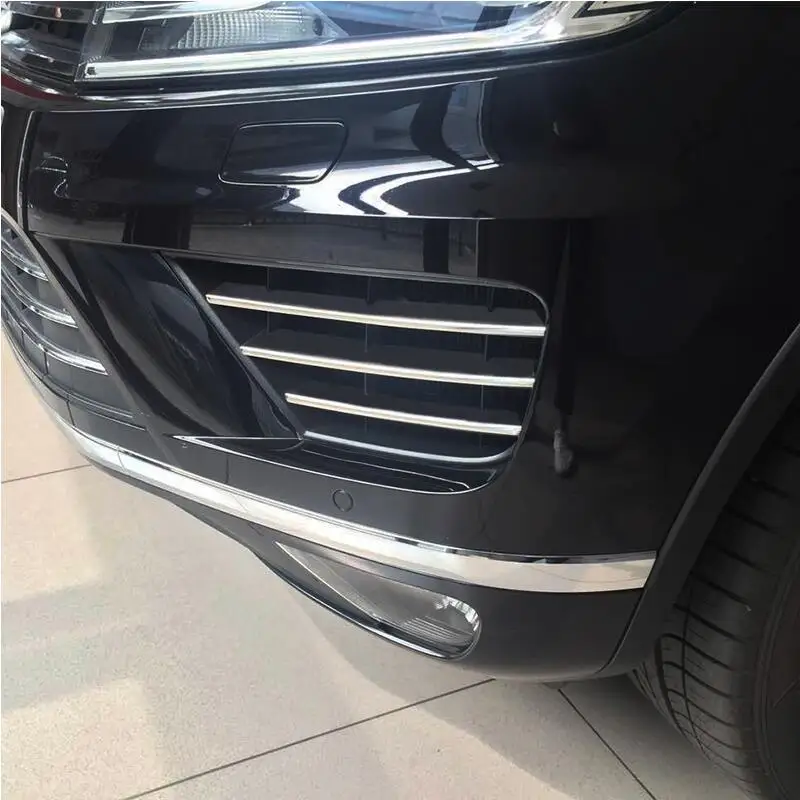 

6 шт., наклейки из нержавеющей стали для VW Volkswagen 2016-2018 Touareg