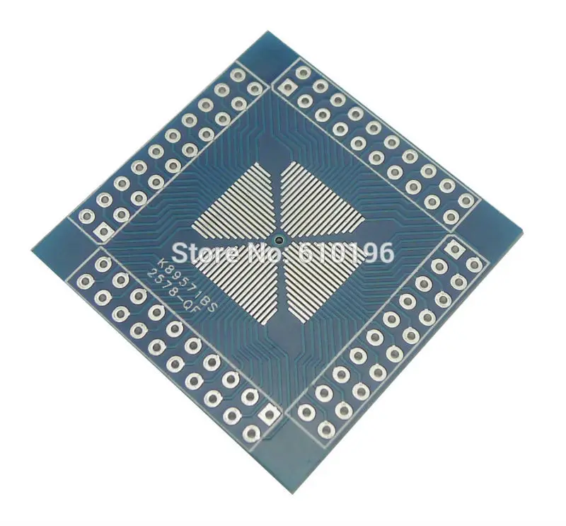 Плата адаптера QFN/TQFP/LQFP QFP 16 80 pin 0 5 мм для Dip Pcb двухсторонняя|qfp to dip|qfn diptqfp dip |