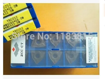 Бесплатная доставка 10 шт. WNMG080408 DM YBC252 фреза вставки карбида цементированного