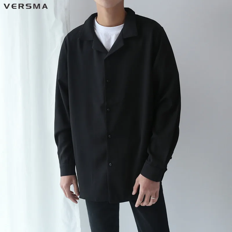 VERSMA 2018 в Корейском стиле Harajuku Ulzzang BF пижамы шифоновые рубашки для мужчин женщин