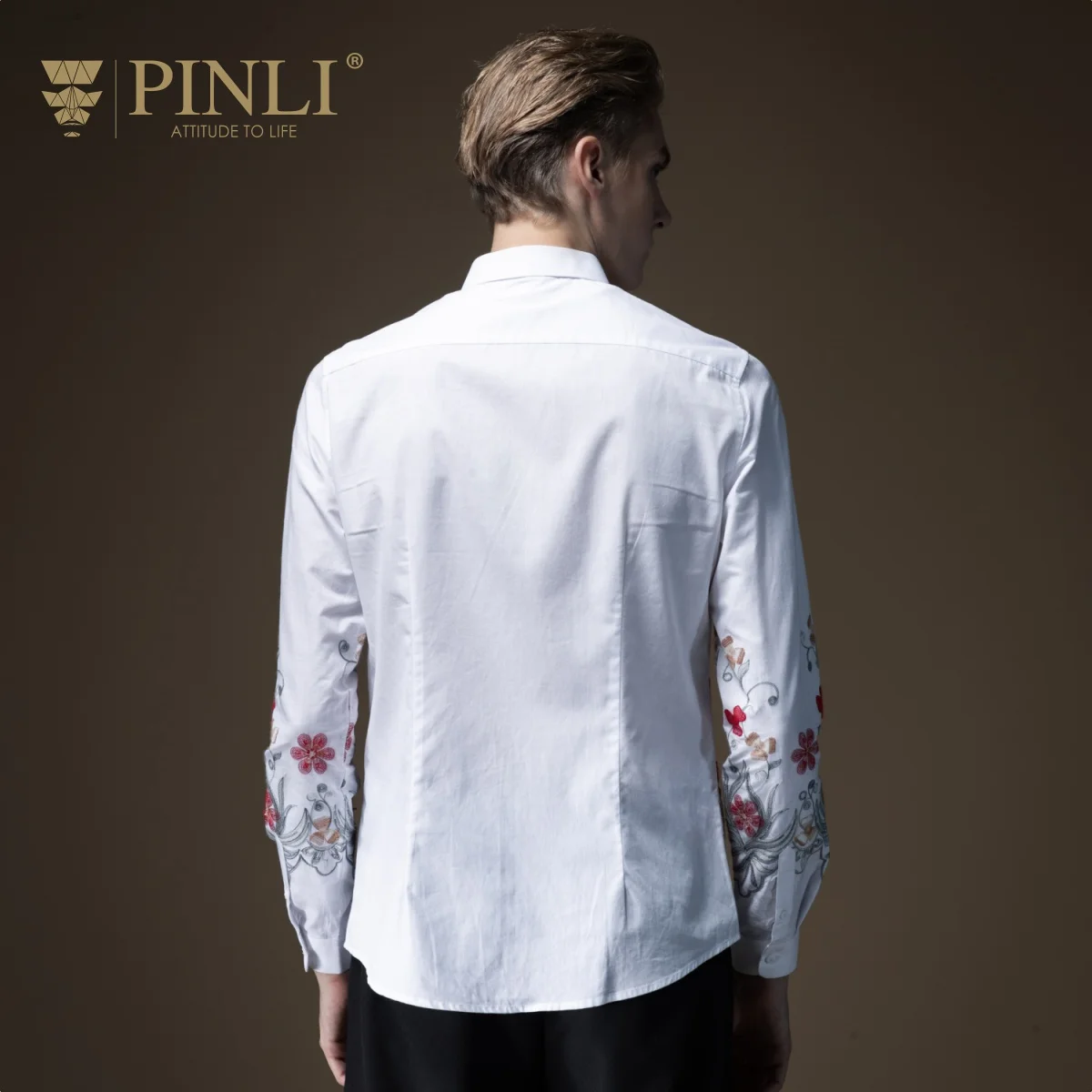 Camisa Social Pinli продукт сделанный осенью 2019 новая мужская рубашка с длинными рукавами