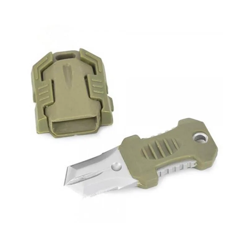 A Armygreen Нож для выживания на открытом воздухе, инструмент для повседневного использования, Мультитул, мини нож, лезвие для кемпинга, инструмент для открывания, стальной сплав, складной нож, брелок с инструментами - Цвет: A Armygreen