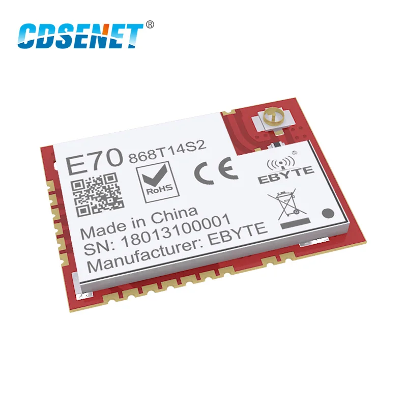 CC1310 868 МГц беспроводной радиочастотный модуль CDSENET E70-868T14S2 iot 25 МВт приемопередатчик SMD UART радиочастотный передатчик приемник 868 МГц модуль SOC