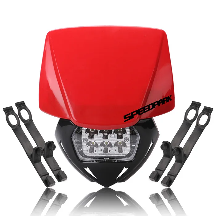 Red Универсальный светодиодный налобный фонарь для мотоцикла KTM SX EXC XCF SMR 15 16, мотоциклетная фара для грязного велосипеда MX Enduro Supermoto - Цвет: Red