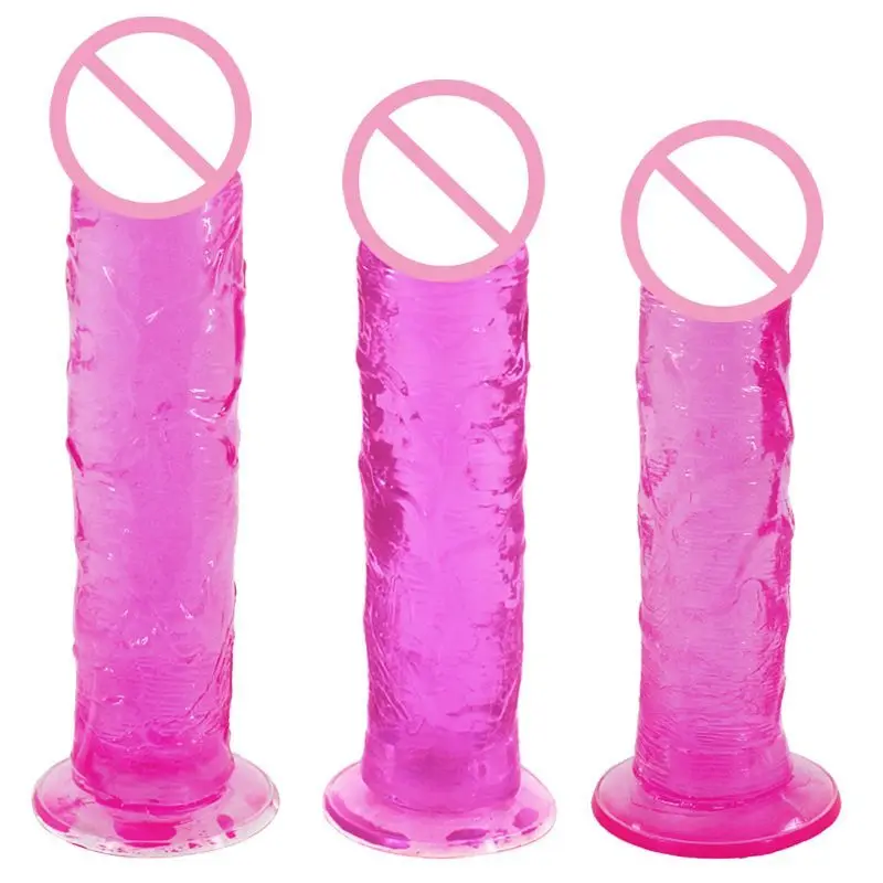 Фаллоимитатор на присоске 3 размера женский фаллоимитатор анальная пробка для