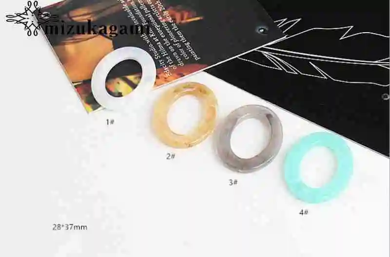Смола уксусной кислоты узоры Овальные Подвески 10 шт./лот для DIY висячие серьги аксессуары для ювелирных изделий