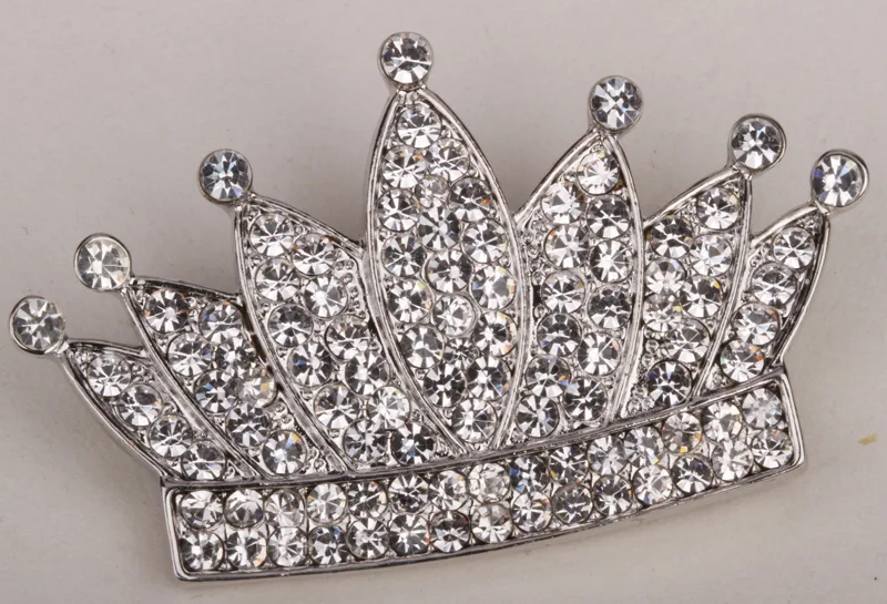 Женская Брошь с австрийским кристаллом ZP11 золотистого и серебряного цвета