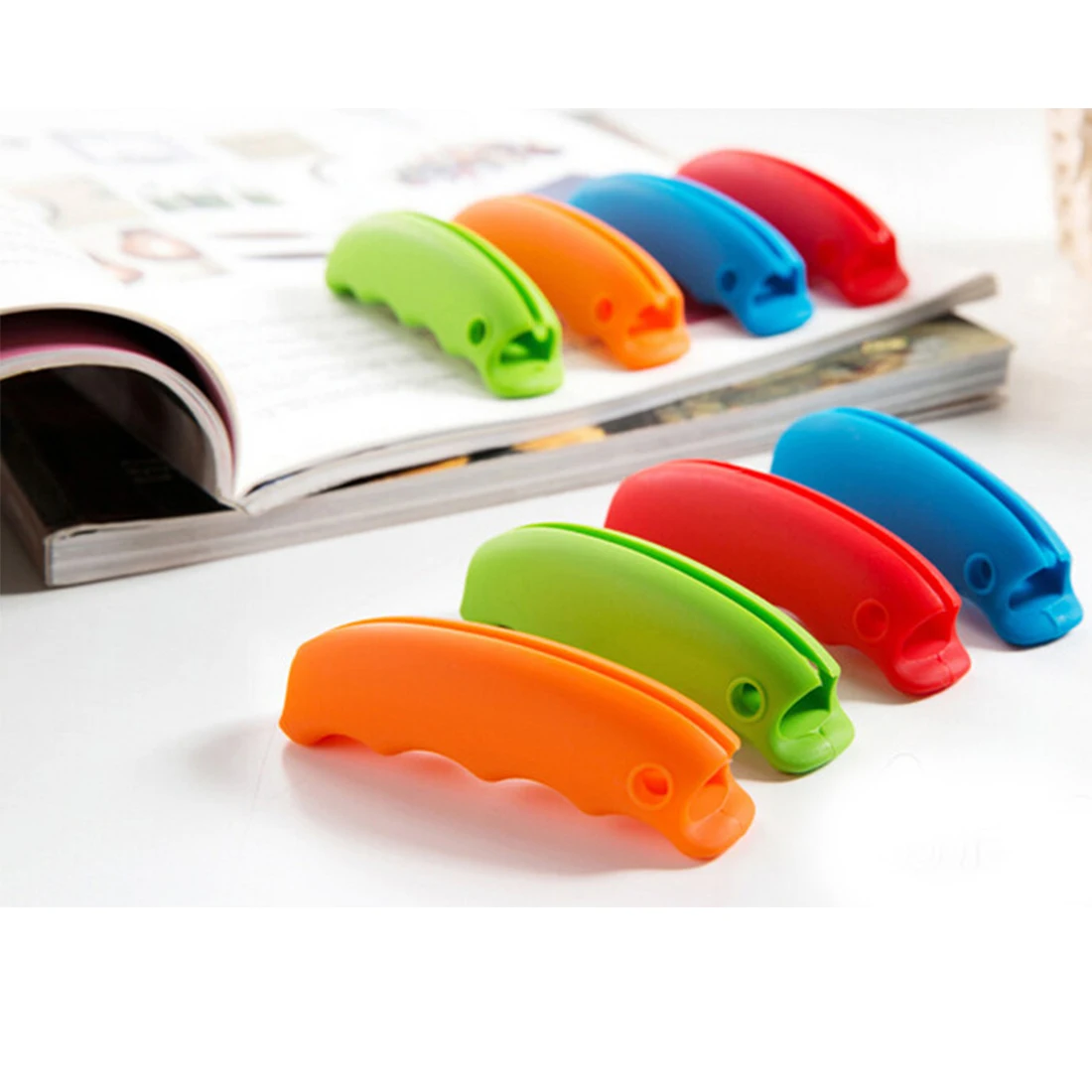 2 шт. Бакалея хозяйственная сумка Силиконовые подъемный кронштейн держатель