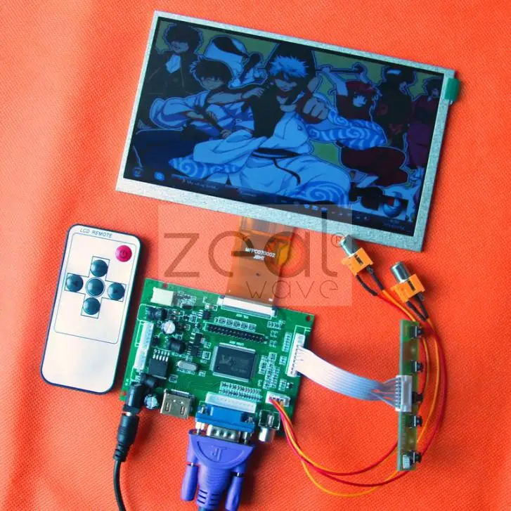 7 &quot800*480 as AT070TN90 50PIN ЖК-дисплей монитор для Raspberry Pi + плата драйвера HDMI/VGA/2AV 165*100 мм |