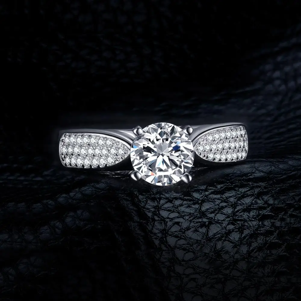 JewelryPalace CZ Косынка Обручение кольцо 925 стерлингового серебра Серебряные кольца
