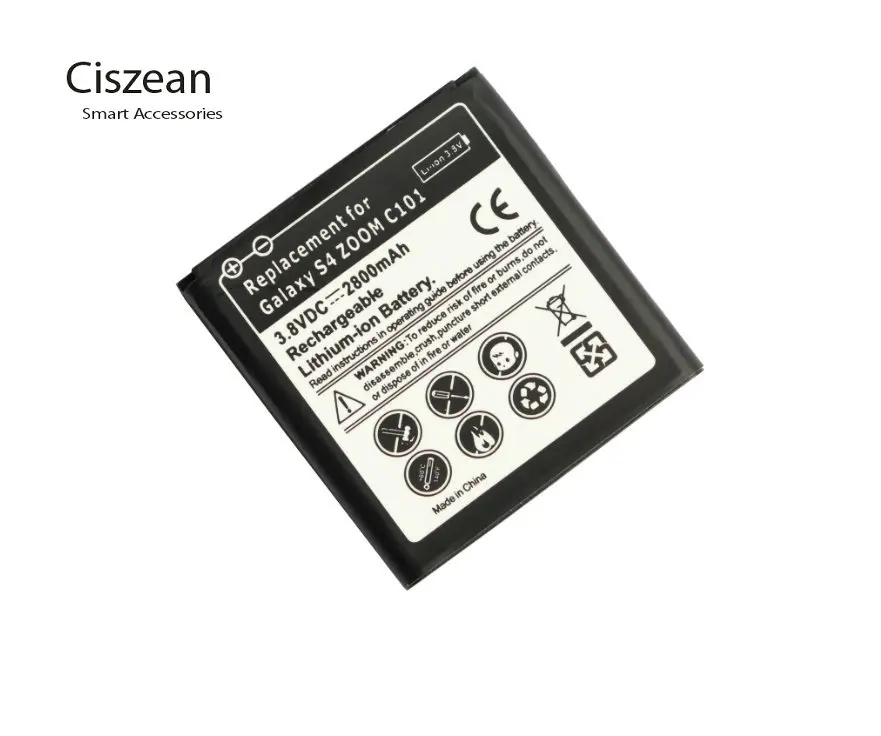 3x 2800mAh B740AC/K/E/U Replacement Battery + Wall Charger For Samsung Galaxy S4 Zoom C101 C1010 C105A C105 NXF1 NX3000 i939D | Мобильные