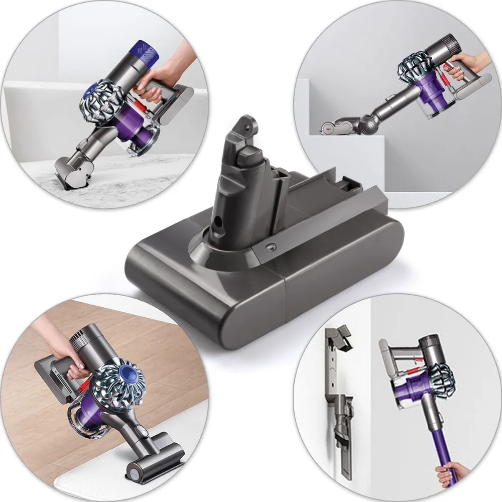 21,6 в 3000 мАч Сменный аккумулятор для Dyson Li-Ion пылесос DC58 DC61 DC62 V6 965874-02 животное DC72 ручной аккумулятор