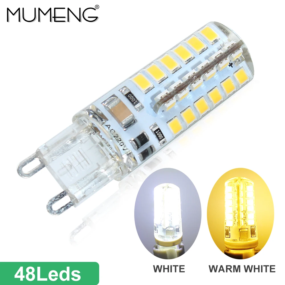 Mumeng G9 светодиодный лампы 3 Вт 4 5 потолочный светильник 32 48 64 шт. SMD2835 ампулы 220 V
