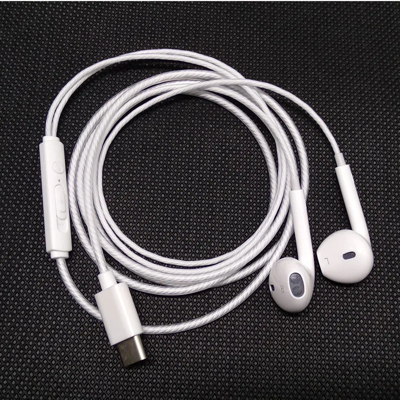 Наушники вкладыши проводные наушники Usb Type C для Huawei P20 Pro Xiaomi 8 с шумоподавлением