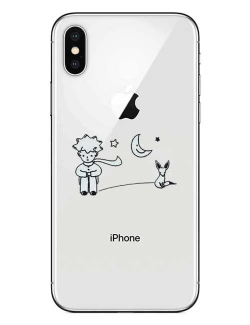 Прозрачный мягкий силиконовый чехол для iPhone X XS XR Max 5 6 7 8 Plus с изображением