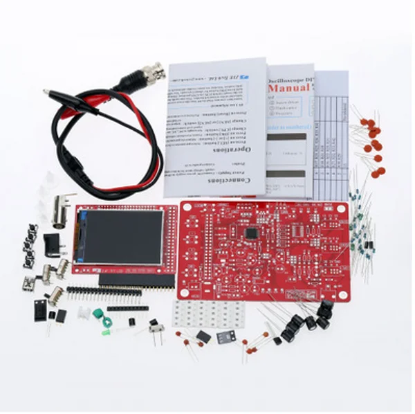 DSO138 2 4 &quotTFT карманный цифровой осциллограф комплект diy запчасти ручной +