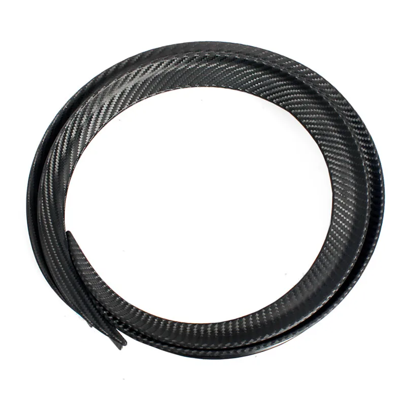 4PCS Carbon Fiber Car Soft rubber Wheel Eyebrow Mudguards mobile Arch Trim Waterproof Auto Pruned Strip Protector Fender | Автомобили и
