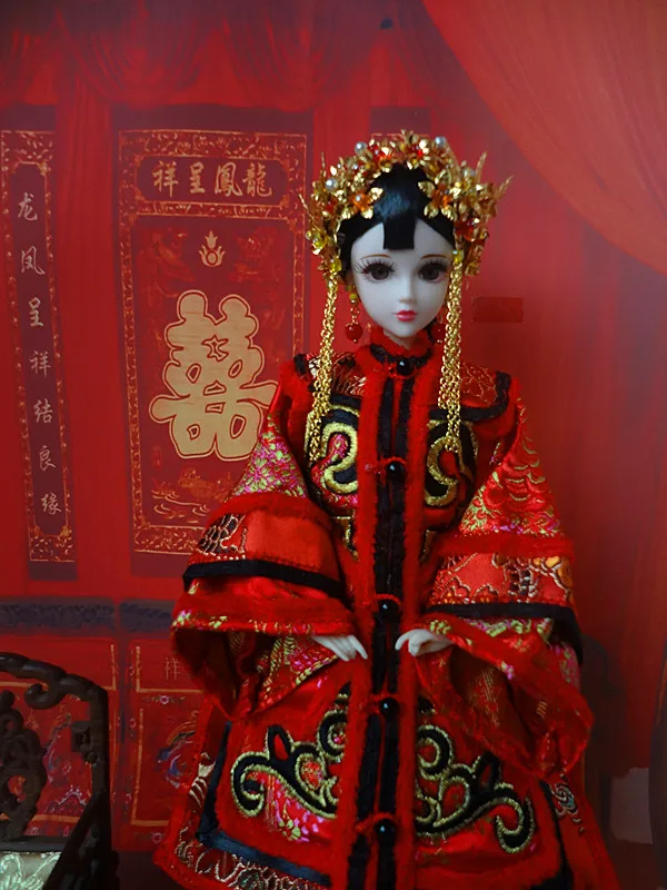 Старинные китайские куклы невесты ручной работы коллекционная кукла династии Qing