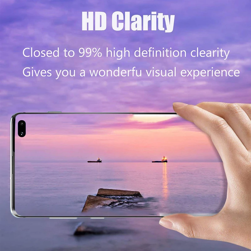 Для samsung S10 S10+ S10e полный клей изогнутый стеклянный экран протектор отпечатков пальцев разблокировка 3D жидкая УФ защитная пленка из закаленного стекла