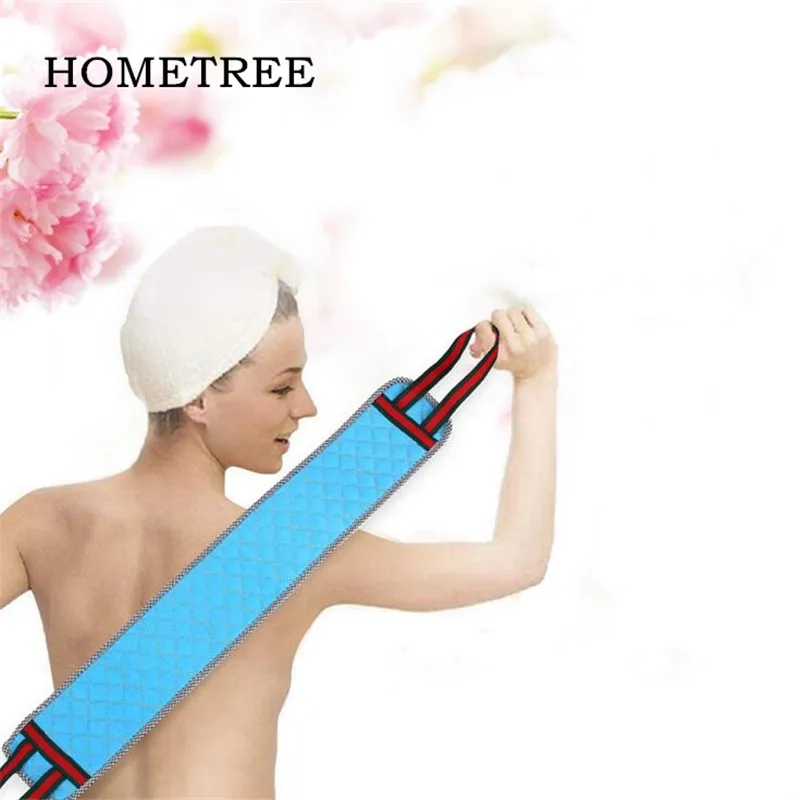 

HOMETREE New Bath Pull Back Strap Pull Belt Towel Skin Care Body Brush Spa Exfoliating Wash Long Towel Brush For The Bath H02