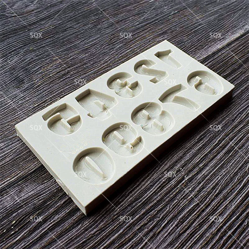 0-9 монстр в форме цифр силиконовый фонданый торт украшения формы по шоколада